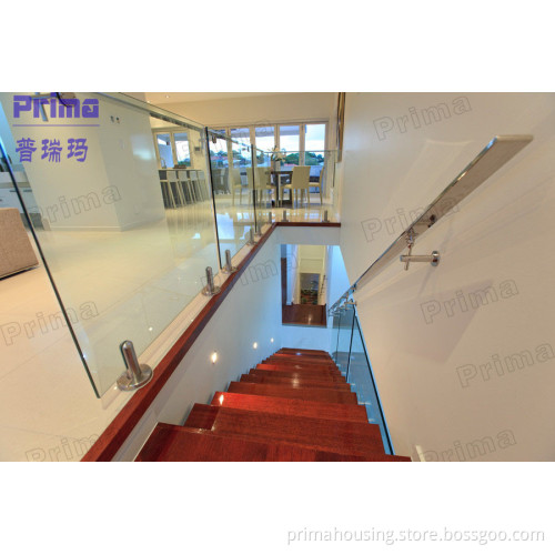 Frameless Glass Balustrade with Stainless Steel Handrail